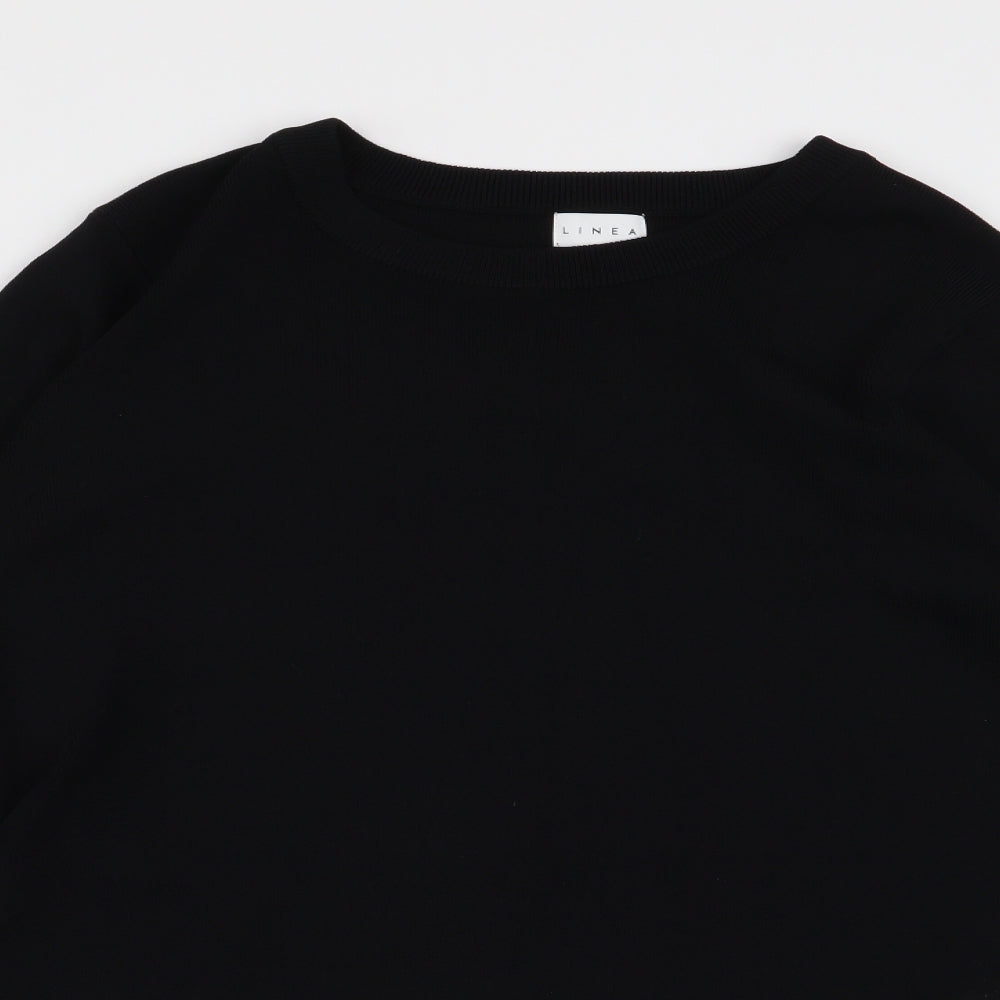 Womens UK Size L Linea Black Pullover Jumper