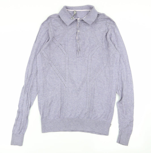 ketroy Mens Purple    Polo Size M