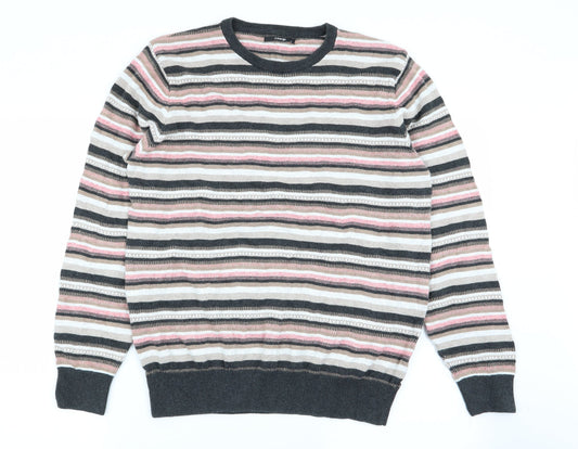 Asda George Womens Multicoloured Striped  Pullover Jumper Size M