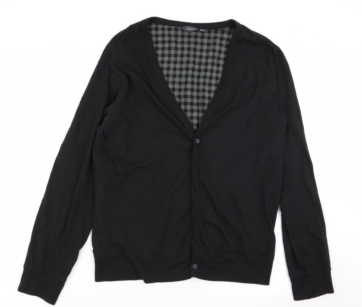 Womens UK Size XL Brave Soul Black Cardigan Jumper