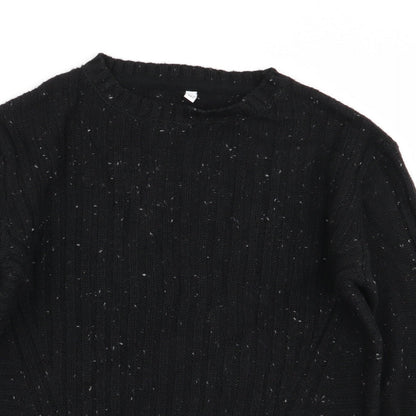 M&S Girls Black   Pullover Jumper Size 9-10 Years