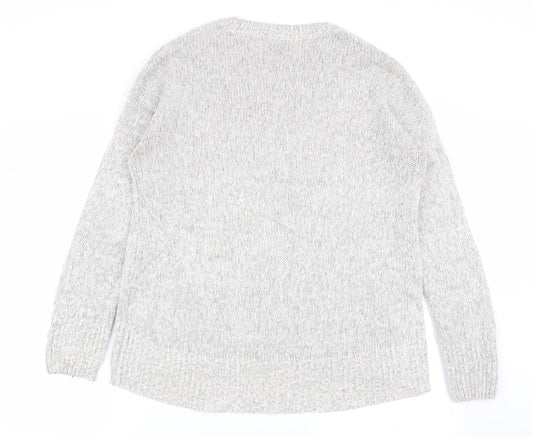 Womens UK Size M New Look Grey Pullover Jumper