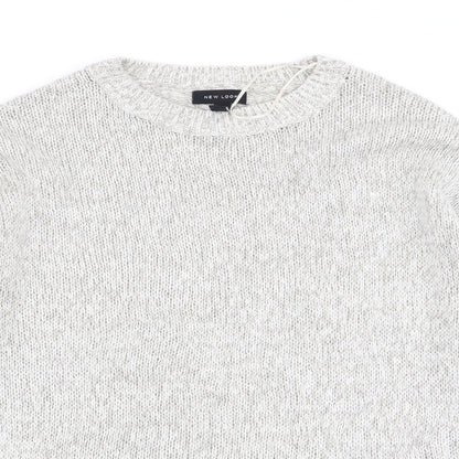 Womens UK Size M New Look Grey Pullover Jumper