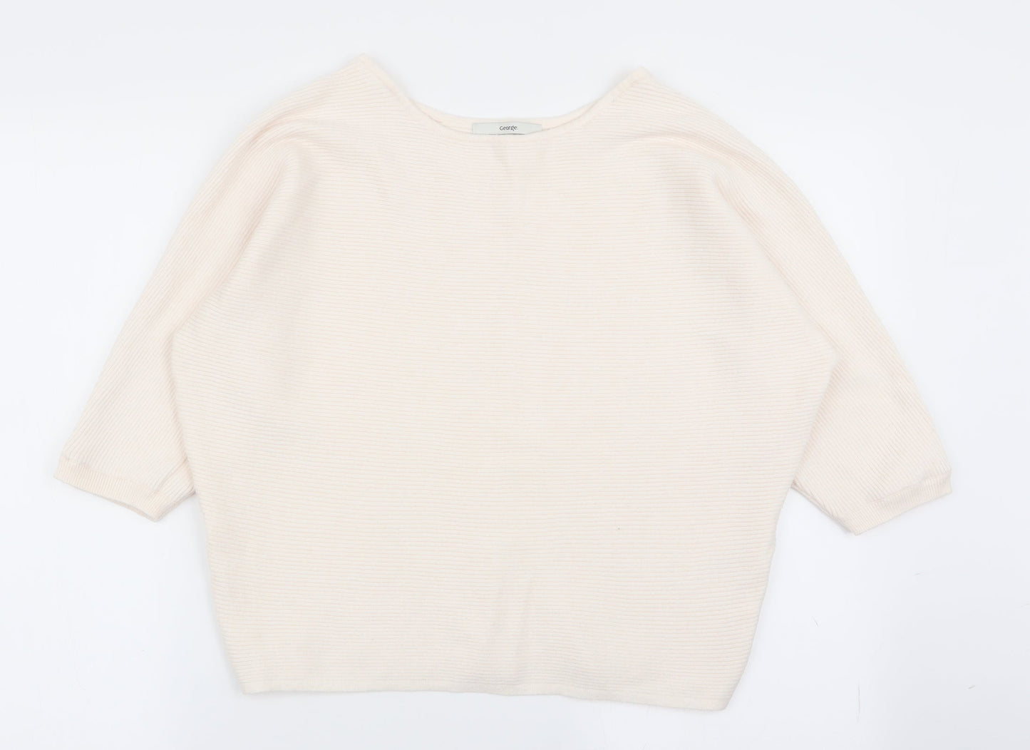Asda George Womens Ivory   Pullover Jumper Size M