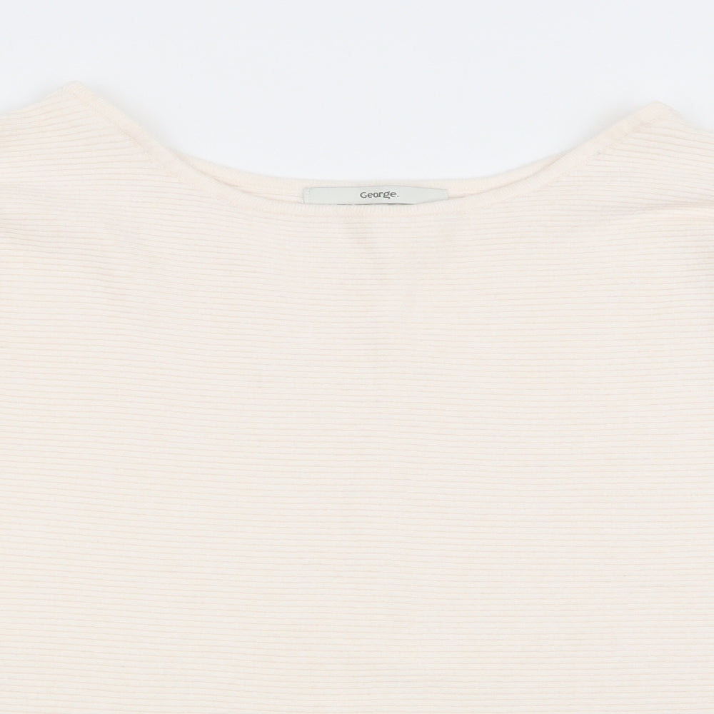 Asda George Womens Ivory   Pullover Jumper Size M
