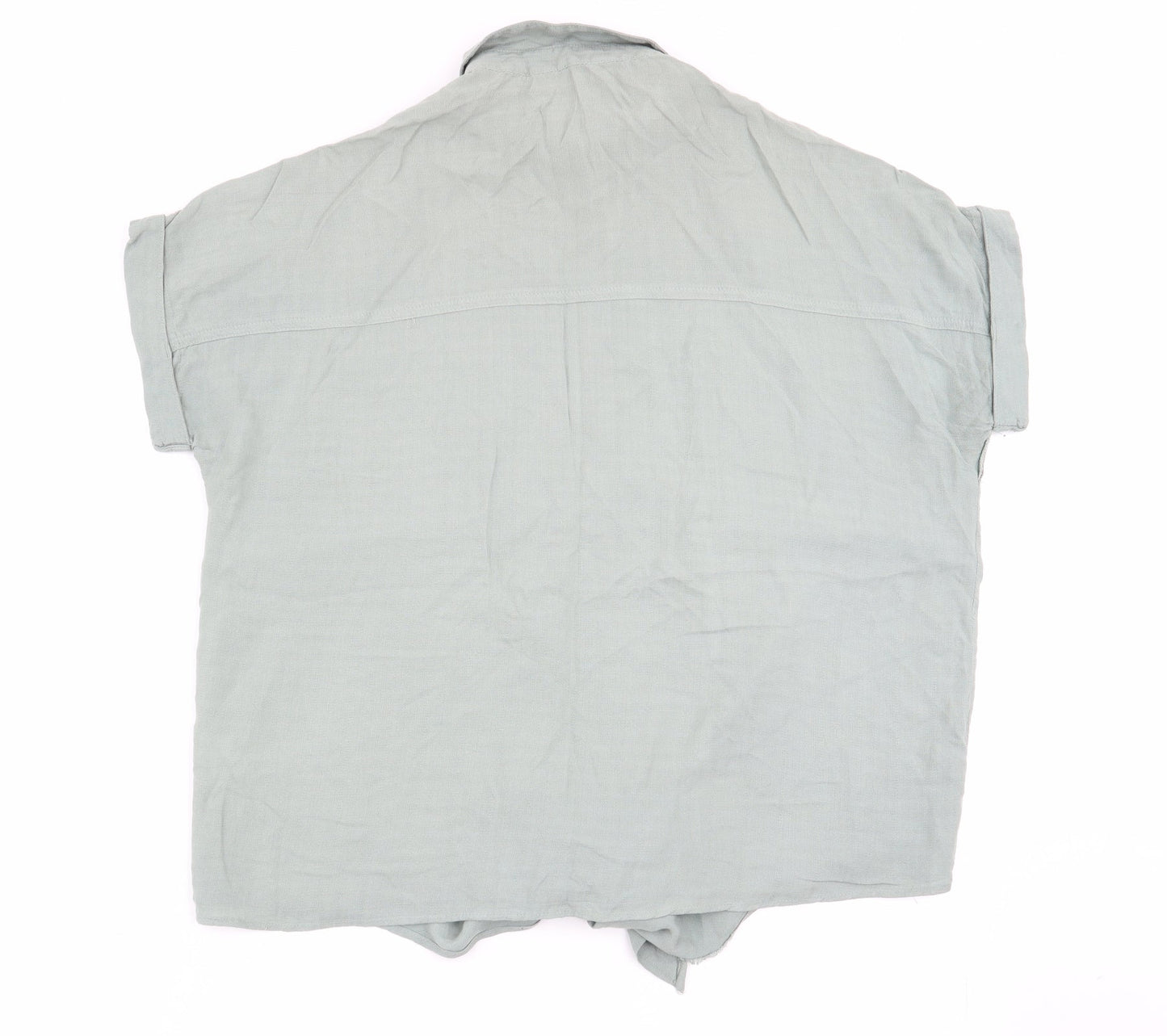 New Look Womens Green   Basic Button-Up Size 8