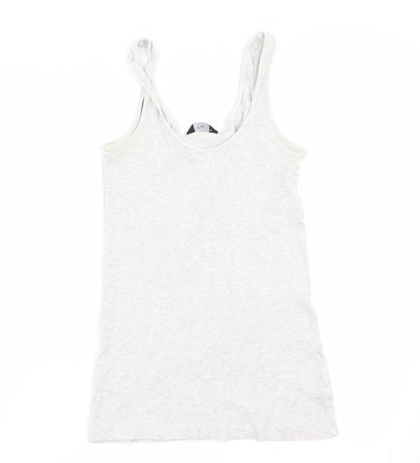 F&F Womens Grey   Basic Tank Size 10