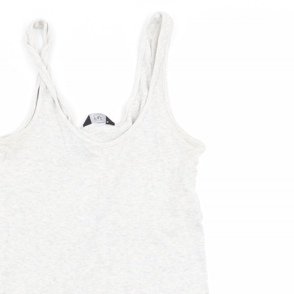 F&F Womens Grey   Basic Tank Size 10