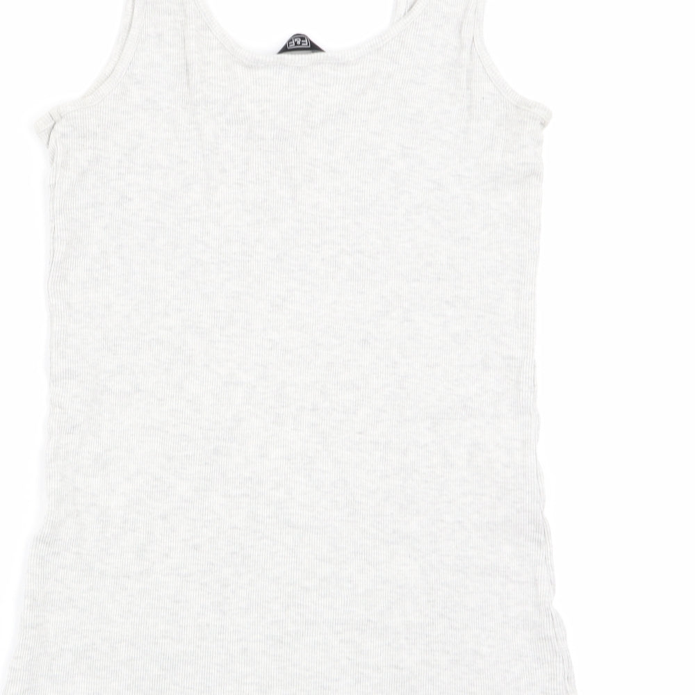 F&F Womens Grey   Basic Tank Size 10
