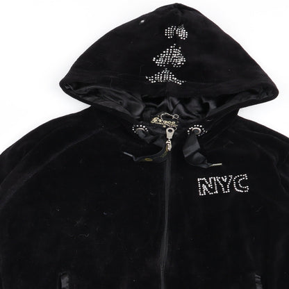 Grace Womens Black   Full Zip Jumper Size 16