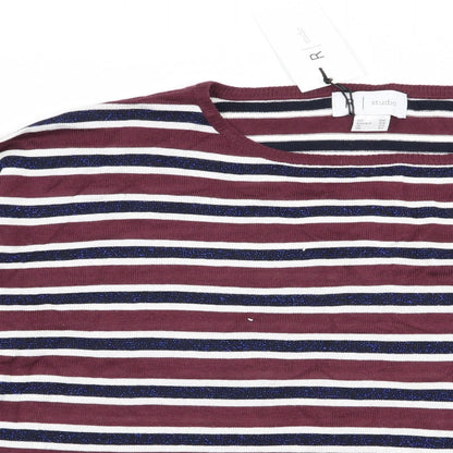 Womens UK Size 10 Studio Multicoloured Pullover Jumper