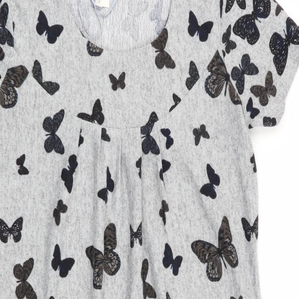 blue vanilla Womens Grey   Fit & Flare  Size S