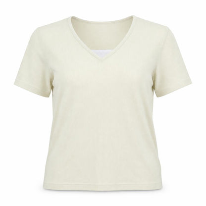 Womens UK Size M Bonmarché Ivory Basic T-Shirt