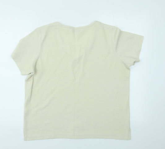Bonmarché Womens Ivory   Basic T-Shirt Size M