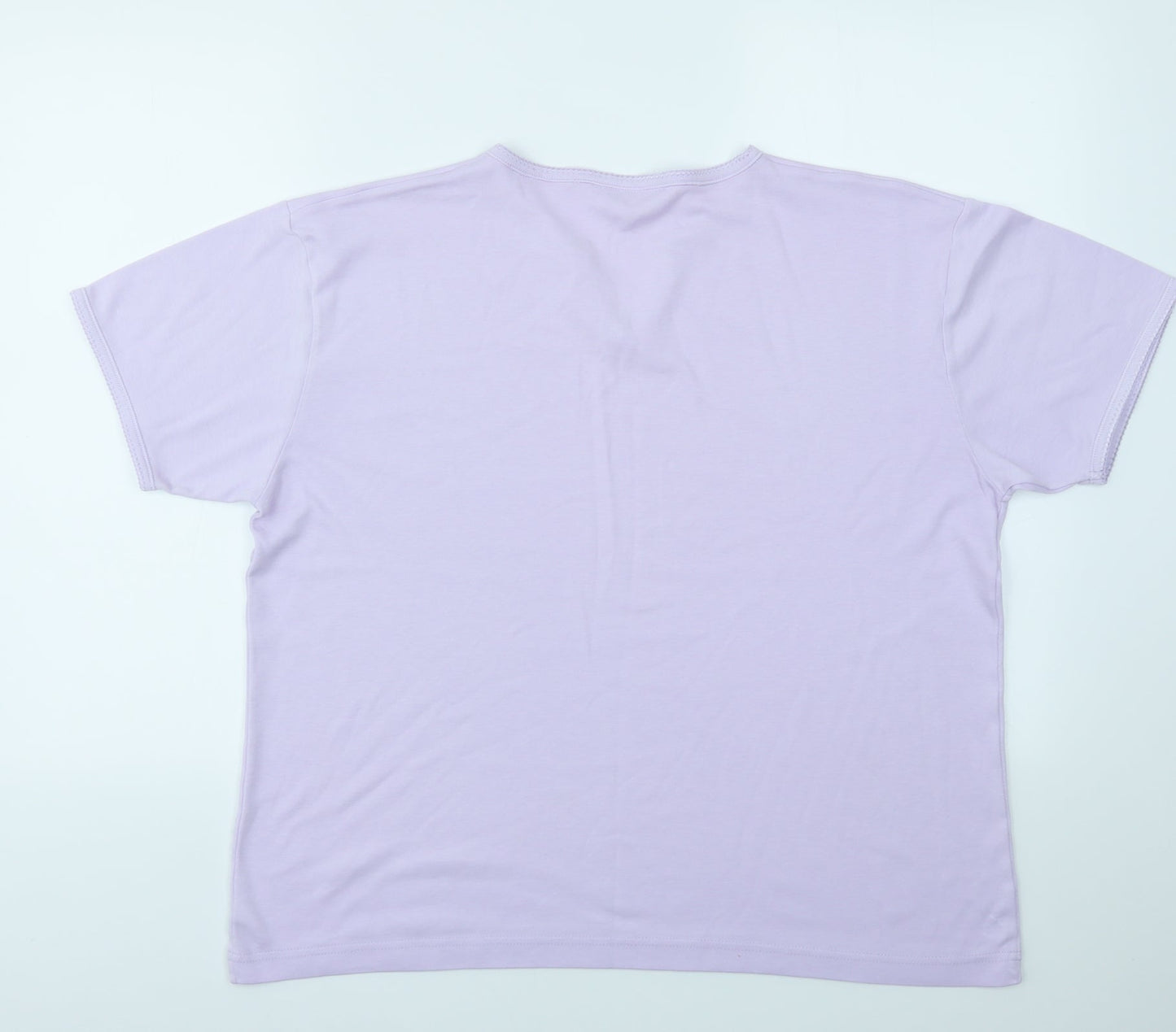 ANTONIA Womens Purple   Basic T-Shirt Size 16