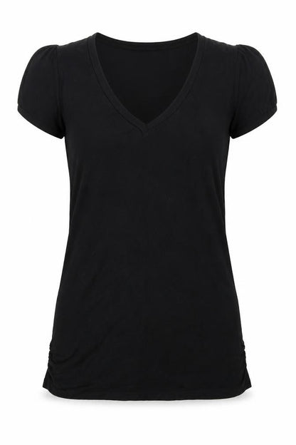Womens UK Size M MNG Black Basic T-Shirt