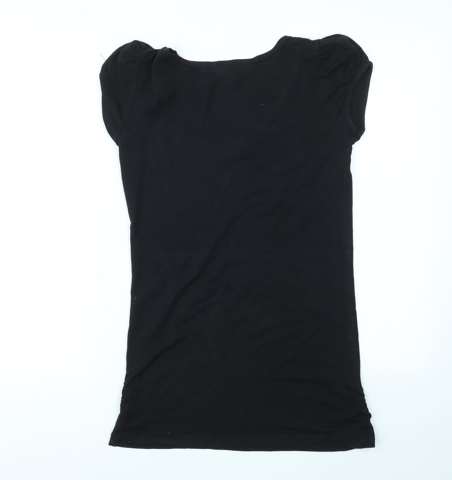 Womens UK Size M MNG Black Basic T-Shirt