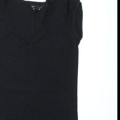 Womens UK Size M MNG Black Basic T-Shirt