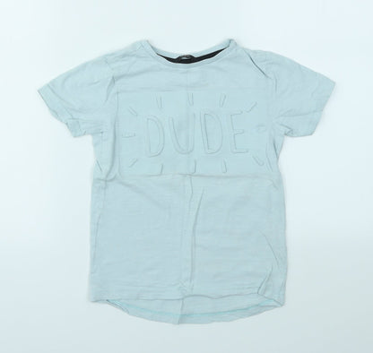George Boys Blue   Basic T-Shirt Size 4-5 Years