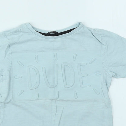 George Boys Blue   Basic T-Shirt Size 4-5 Years