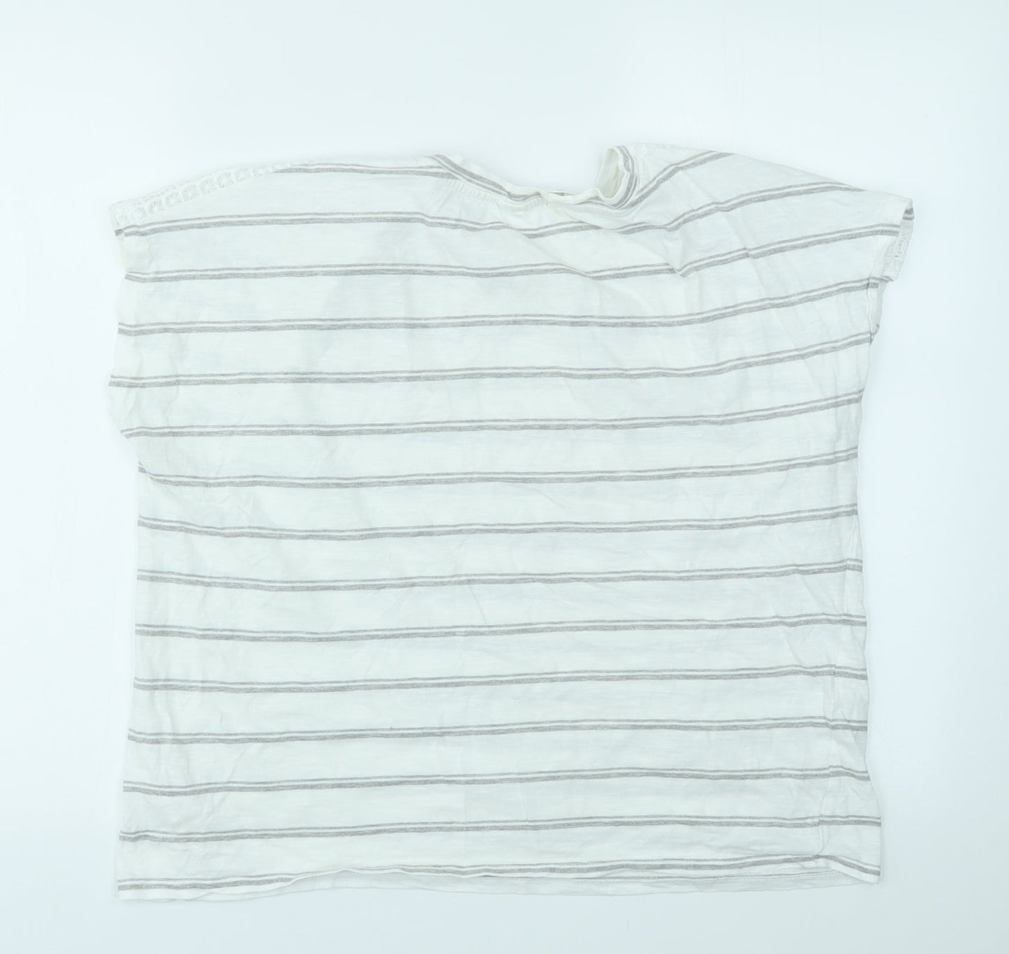 Primark Womens Multicoloured Striped  Basic T-Shirt Size 12