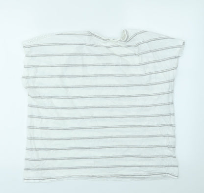 Primark Womens Multicoloured Striped  Basic T-Shirt Size 12
