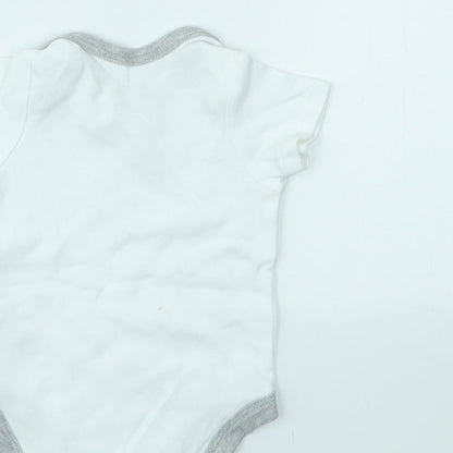 mamas & papas Baby White   Babygrow One-Piece Size Newborn
