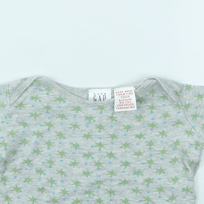 Gap Boys Grey Geometric  Babygrow One-Piece Size Newborn