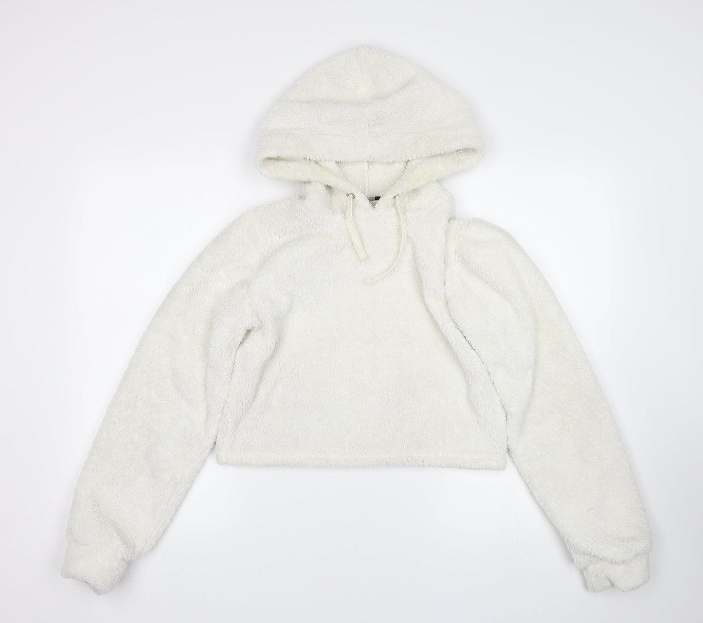 Select Womens White   Pullover Hoodie Size S