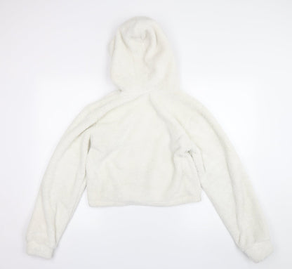 Select Womens White   Pullover Hoodie Size S