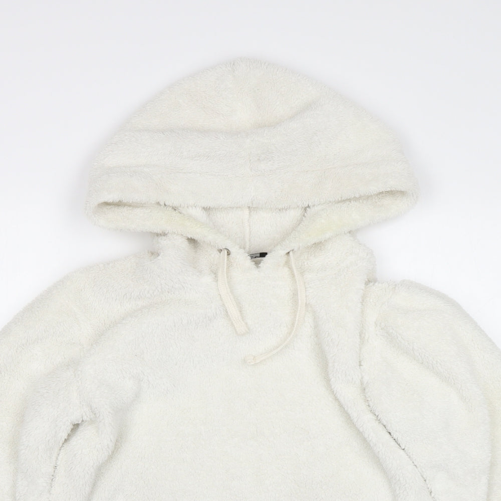 Select Womens White   Pullover Hoodie Size S
