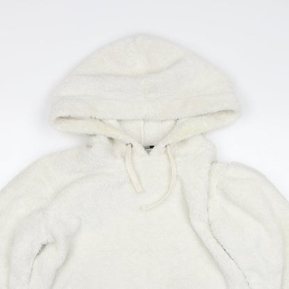 Select Womens White   Pullover Hoodie Size S