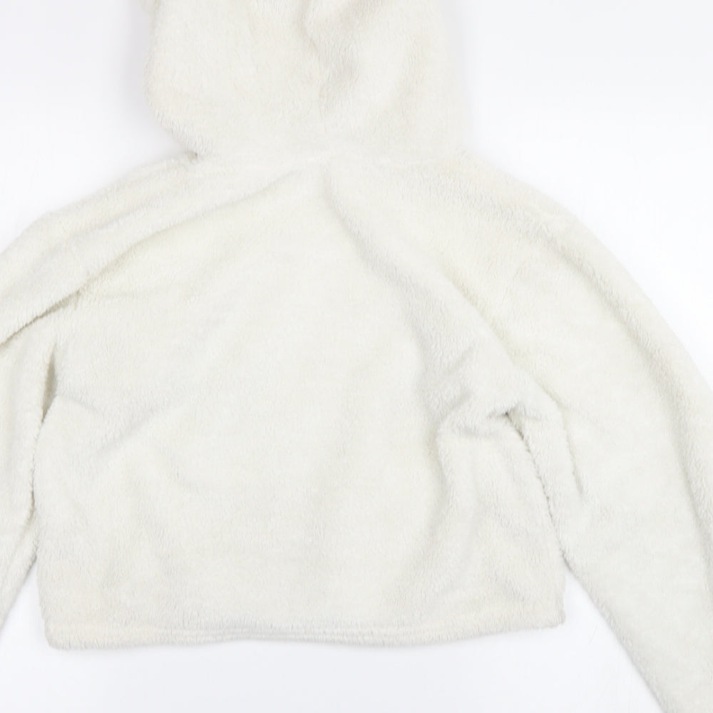 Select Womens White   Pullover Hoodie Size S
