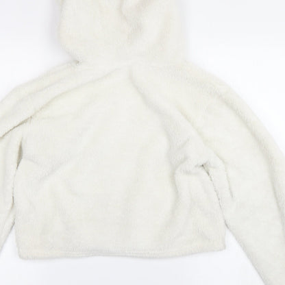 Select Womens White   Pullover Hoodie Size S