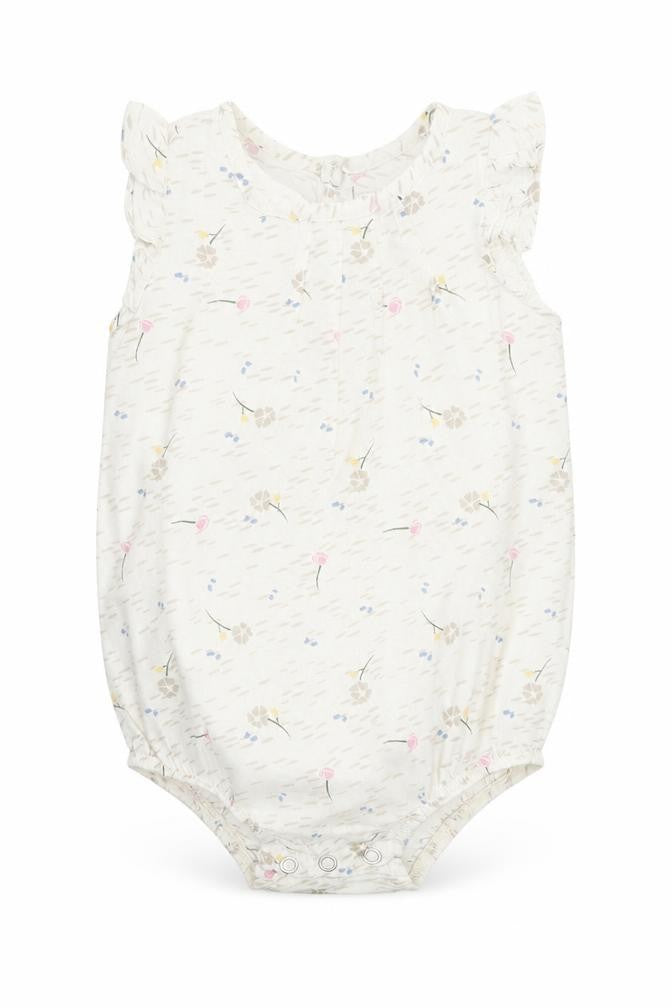 Sticky Fudge Girls Beige Floral  Basic Tank Size 12-18 Months