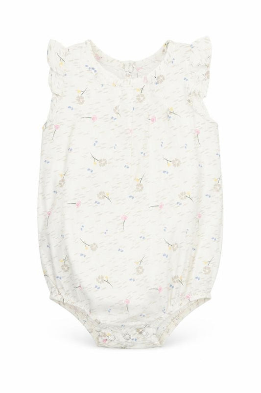 Sticky Fudge Girls Beige Floral  Basic Tank Size 12-18 Months