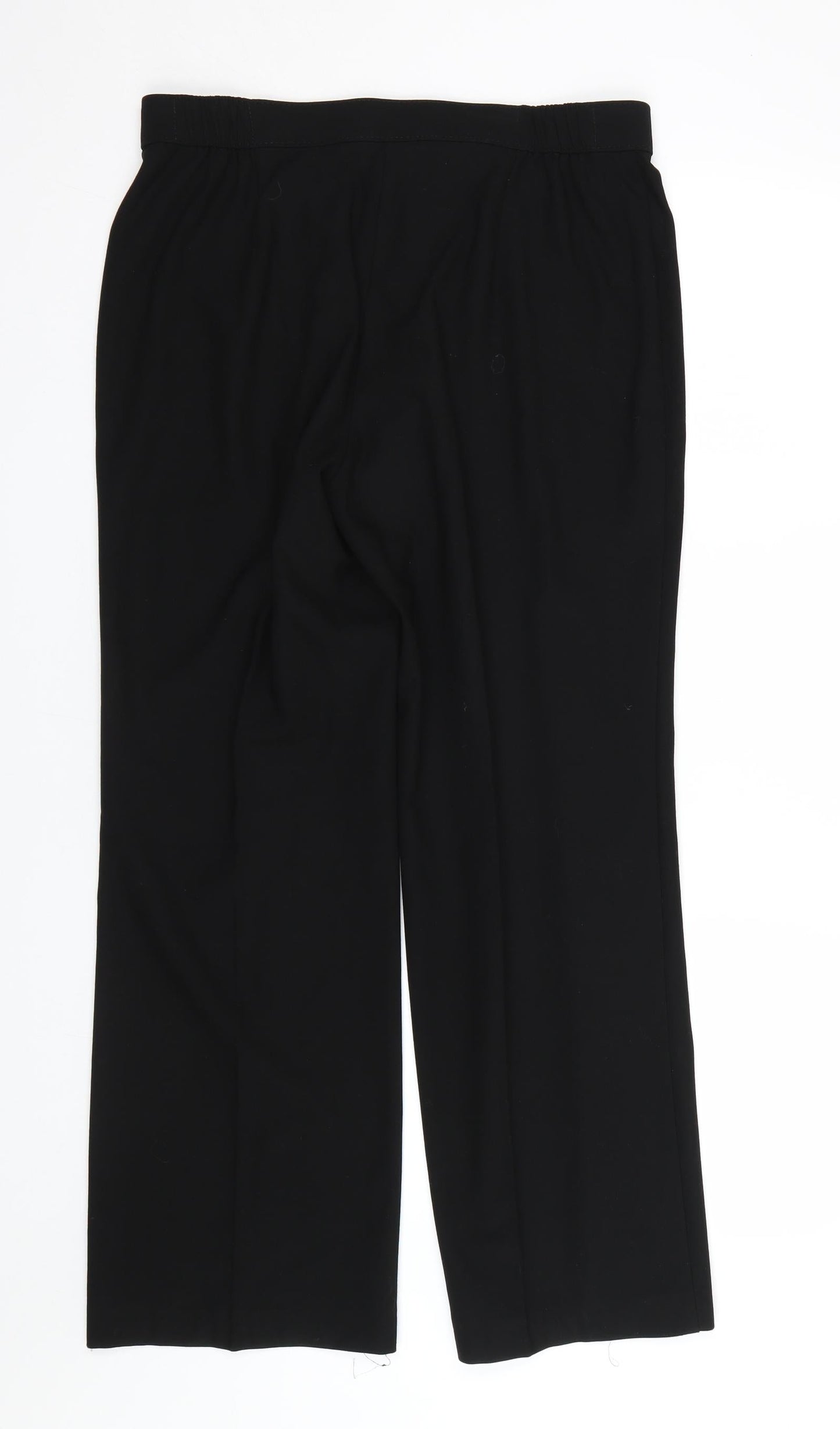 M&S Womens Black   Trousers  Size 14 L27 in