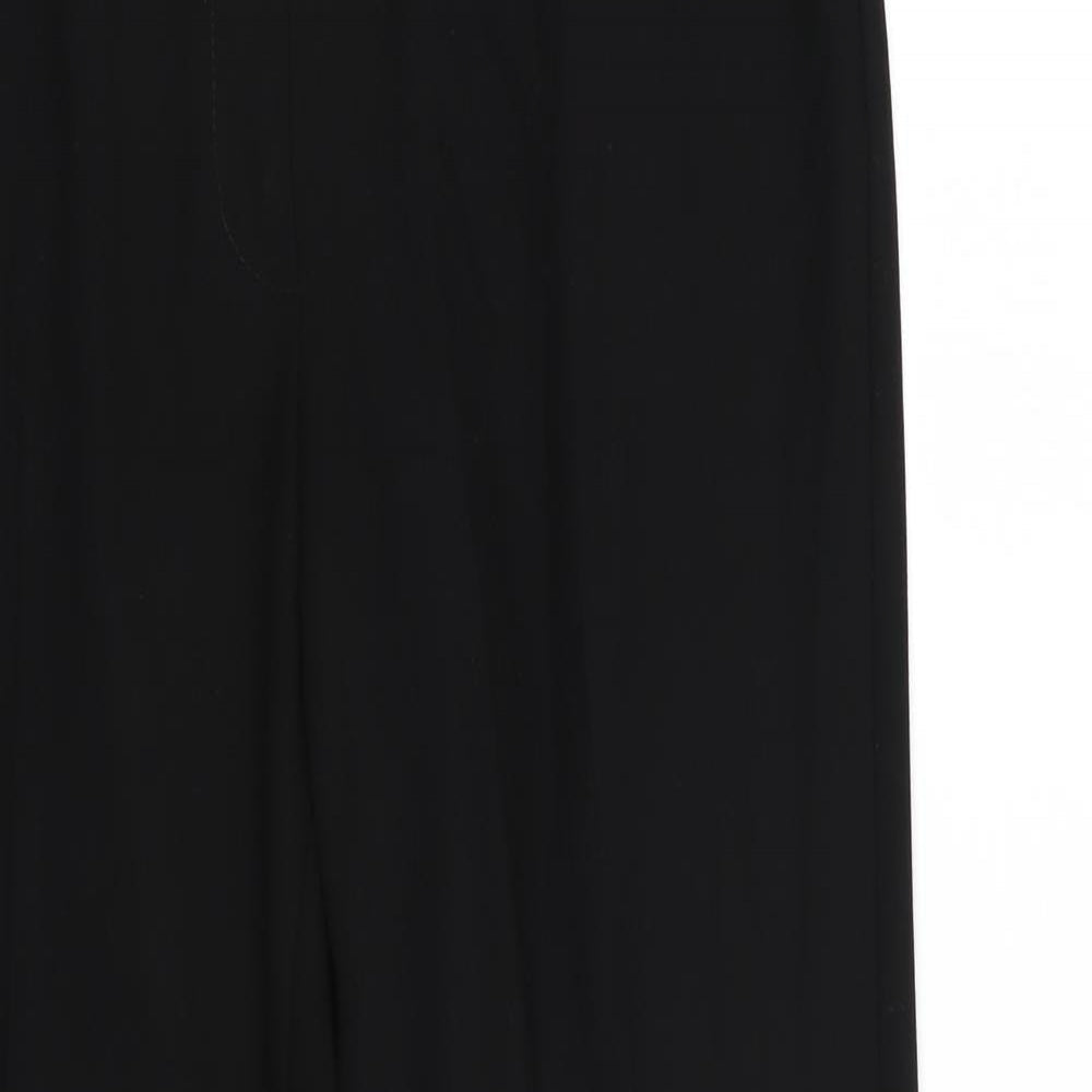 M&S Womens Black   Trousers  Size 14 L27 in