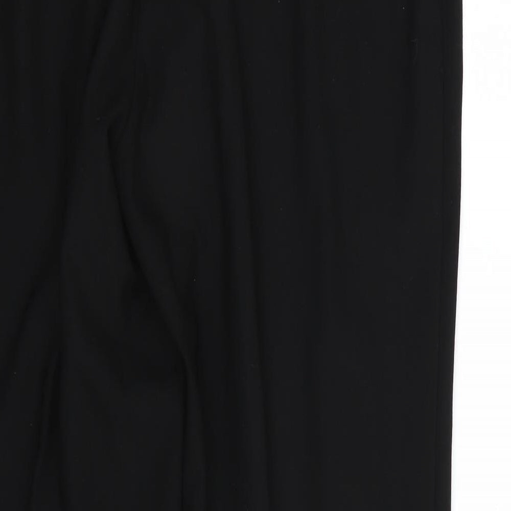 M&S Womens Black   Trousers  Size 14 L27 in
