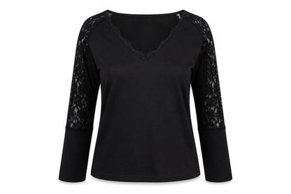 Womens UK Size L Preworn Black Basic T-Shirt