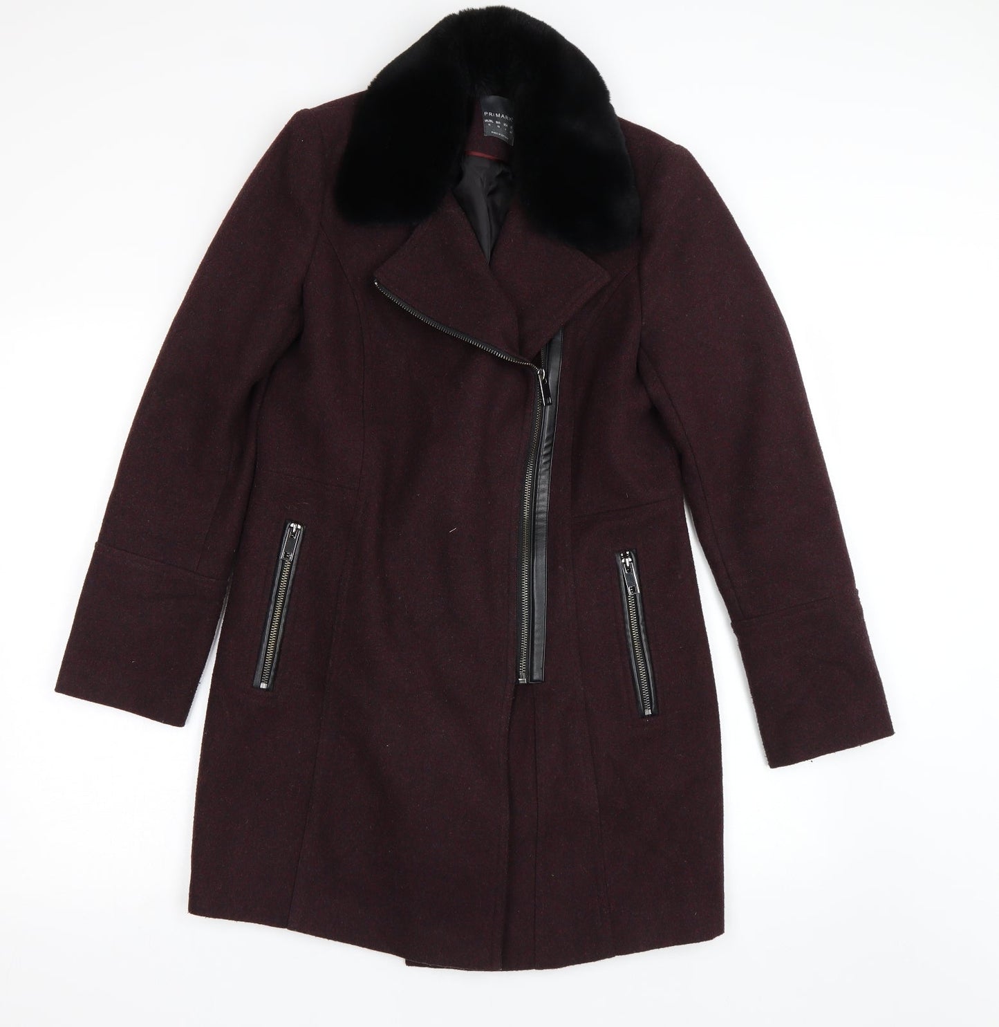 Primark Womens Red   Trench Coat Coat Size 10