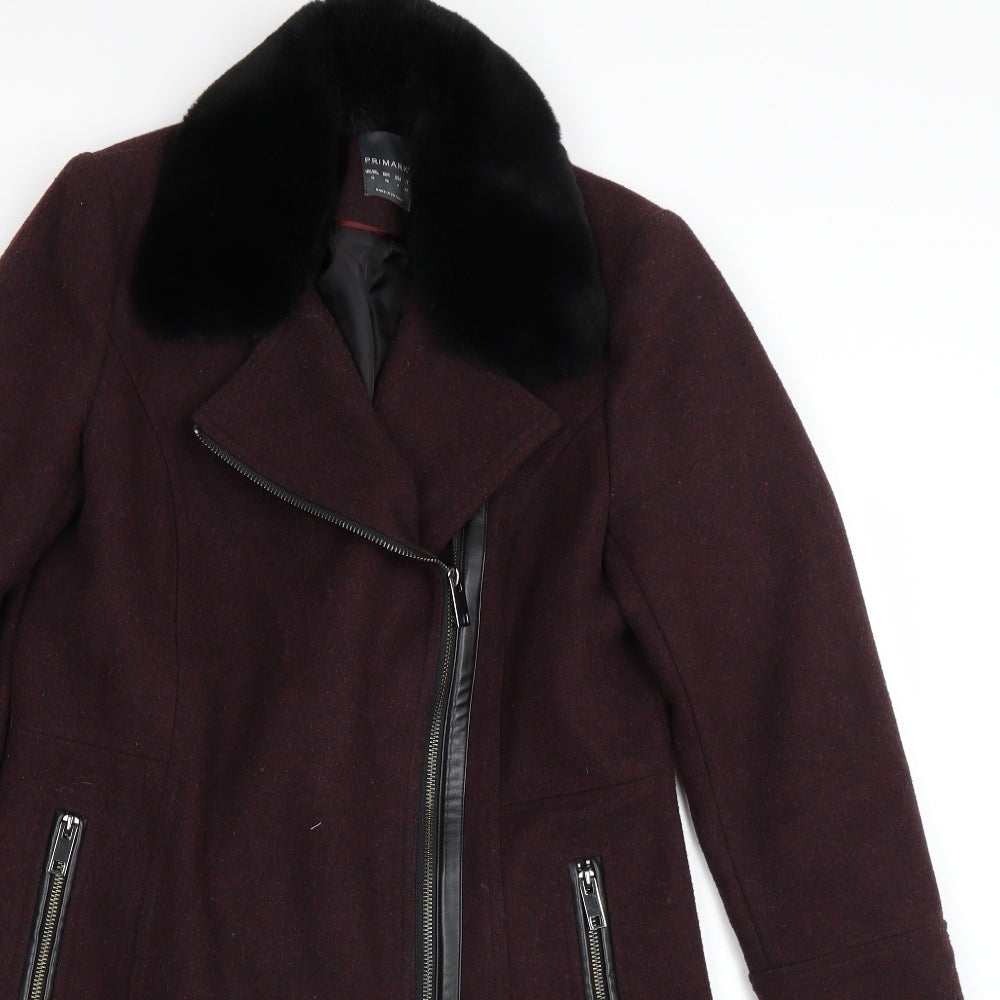 Primark Womens Red   Trench Coat Coat Size 10
