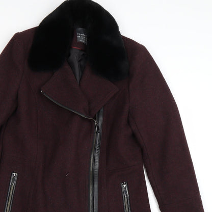 Primark Womens Red   Trench Coat Coat Size 10