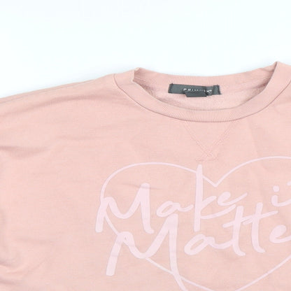 Primark Womens Pink   Pullover Sweatshirt Size S