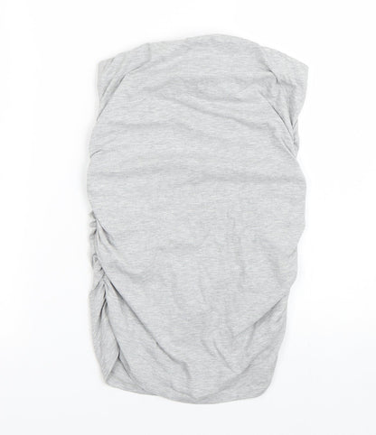 Dorothy Perkins Womens Grey   Wrap T-Shirt Size 10