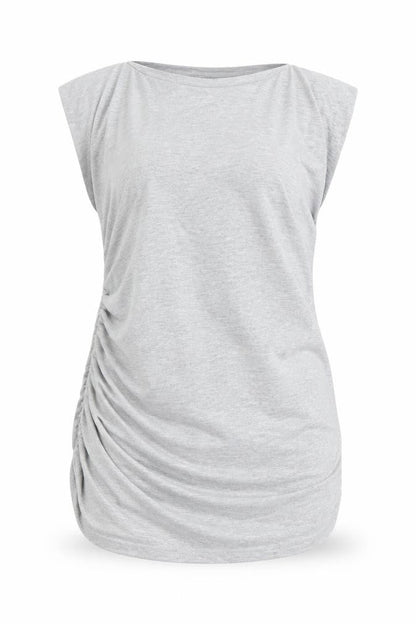 Dorothy Perkins Womens Grey   Wrap T-Shirt Size 10