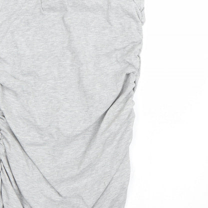 Dorothy Perkins Womens Grey   Wrap T-Shirt Size 10