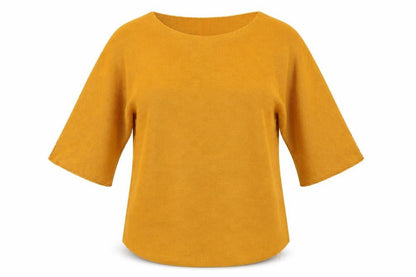 Womens UK Size M Isabella D Yellow Pullover Jumper