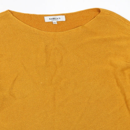 Womens UK Size M Isabella D Yellow Pullover Jumper