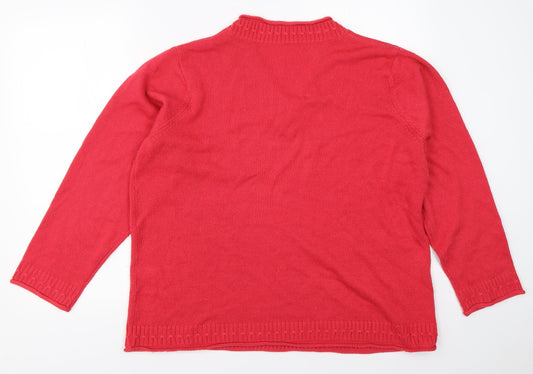 Daxon Womens Red   Pullover Jumper Size 20